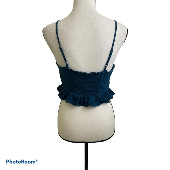 American eagle outfitters lace up crop top Sz Med - Picture 5 of 6